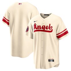 Alternative view of Los Angeles Angels 2022 City Connect Cream Stitched Jersey