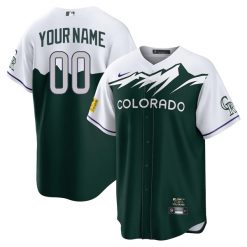 Alternative view of Colorado Rockies Custom City Connect Jersey - All Stitched