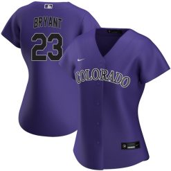 Alternative view of Women's Kris Bryant Colorado Rockies Jersey - All Stitched