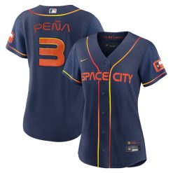 Alternative view of Jeremy Pena Houston Astros Space City Jersey 2022 - All Stitched