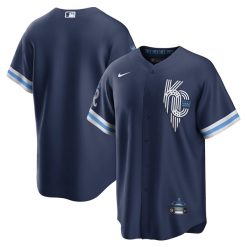 Alternative view of Kansas City Royals City Connect Team Jersey 2022 - All Stitched