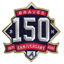 Alternative view of Men's Atlanta Braves 150th Anniversary Jersey - All Stitched