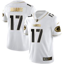 Alternative view of Green Bay Packers White Gold Jersey 2021 - All Stitched