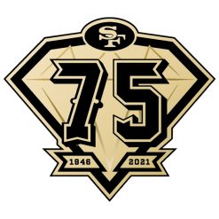 Alternative view of San Francisco 49ers White Gold Jersey - All Stitched