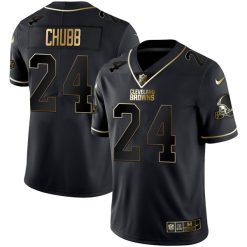 Alternative view of Cleveland Browns Black Gold Jersey - All Stitched