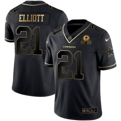 Alternative view of Men's Dallas Cowboys Black Gold Jersey Collection - All Stitched
