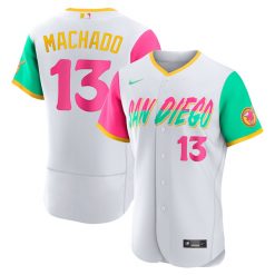 Alternative view of San Diego Padres "Vibrant" City Connect Jersey - All Stitched