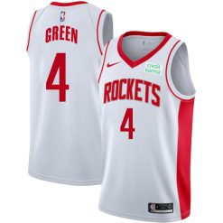 Alternative view of Jalen Green Houston Rockets 2022 Jersey - All Stitched