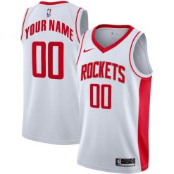Alternative view of Houston Rockets Custom Name and Number 2022 Jersey - All Stitched