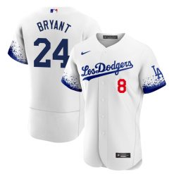 Los Angeles Dodgers City Connect White Reverse Jersey 2021 - All Stitched