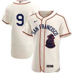 Alternative view of SF Giants San Francisco Sea Lions Tribute Throwback Jersey - All Stitched