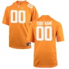 Men's Tennessee Volunteers Football Custom Orange Jersey - All Stitched