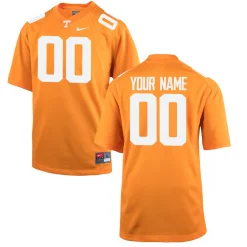 Men's Tennessee Volunteers Football Custom Orange Jersey - All Stitched
