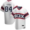 Men's #84 Dylan Cease Chicago White Sox Throwback White Jersey - All Stitched
