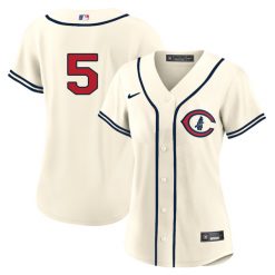 Alternative view of Women's Chicago Cubs 2022 Field of Dreams Player Jersey - All Stitched
