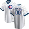 Chicago Cubs Throwback Cooperstown Custom Name and Number Jersey - All Stitched