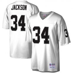 Alternative view of Bo Jackson Los Angeles Raiders 1988 Black Throwback Jersey - All Stitched