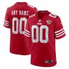 Custom San Francisco 49ers Scarlet Home Game Jersey - All Stitched