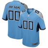 Tennessee Titans Custom Name and Number Game Jersey - All Stitched