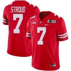 Alternative view of Men's Ohio State Buckeyes Red Rose Bowl Champion Jersey 2022 - All Stitched
