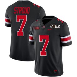 Alternative view of Men's Ohio State Buckeyes Black Rose Bowl Champion Jersey 2022 - All Stitched
