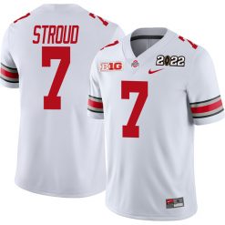 Alternative view of Men's Ohio State Buckeyes White Rose Bowl Champion Jersey 2022 - All Stitched