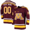 Minnesota Golden Gophers Custom College Hockey Jersey - All Stitched