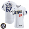 vin scully dodgers tribute patch jersey in white