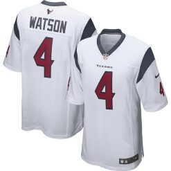 Alternative view of Men's Deshaun Watson Houston Texans Game Jersey - All Stitched