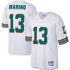 Alternative view of Dan Marino #13 Miami Dolphins Legend Game Jersey - All Stitched