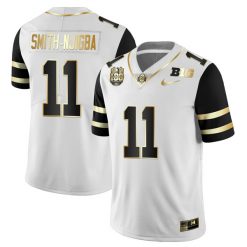Alternative view of Ohio State Buckeyes CFB White Gold Jersey - All Stitched