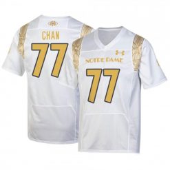Alternative view of Notre Dame Fighting Irish 2022 Shamrock Series Game Jersey - All Stitched