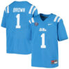 A.J. Brown Ole Miss Rebels College Football Jersey - Powder Blue