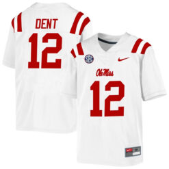 Kinkead Dent Ole Miss Rebels College Football Jersey - White