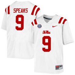 Breeland Speaks Ole Miss Rebels College Football Jersey - White