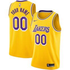 Alternative view of Los Angeles Lakers 2022-23 Custom Jersey Collection - All Stitched