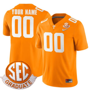 Custom Tennessee Volunteers College Football Graduate Patch Jersey - All Stitched