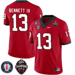 Alternative view of Georgia Bulldogs 2022 CFB Champions Patch Jersey - All Stitched
