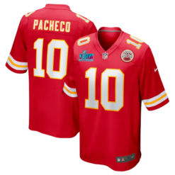 Alternative view of Kansas City Chiefs Super Bowl LVII Champions Red Game Jersey - All Stitched