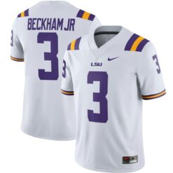Odell Beckham Jr. White LSU Tigers Alumni Player Game Jersey - All Stitched
