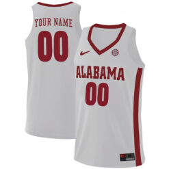 Alternative view of Alabama Crimson Tide College Basketball Custom Name and Number Jersey Collection - All Stitched