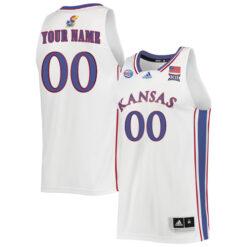 Alternative view of Kansas Jayhawks College Basketball Custom Name and Number Jersey Collection - All Stitched