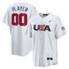 United States Baseball Team Custom Name and Number Jersey - All Stitched