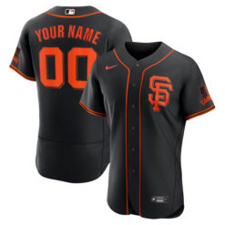Alternative view of San Francisco Giants Custom Name and Number Jersey - All Stitched