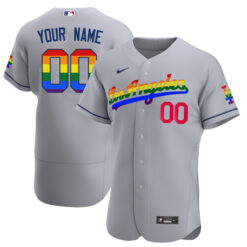 Alternative view of Los Angeles Dodgers Pride 2023 Jersey - All Printed