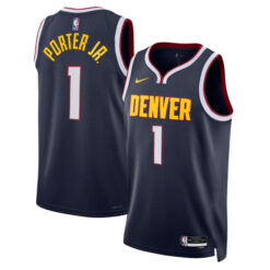 Alternative view of Denver Nuggets Michael Porter Jr. 2022/23 Jersey w/ Patch Collection - All Stitched