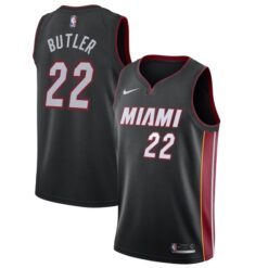 Alternative view of Miami Heat Jimmy Butler 2022/23 Jersey w/ Patch Collection - All Stitched