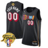 Miami Heat Custom Name and Number Black City Edition Jersey w/ Patch Collection - All Stitched