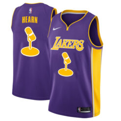 Chick Hearn Los Angeles Lakers Broadcaster Legend Retirement Jersey - All Stitched