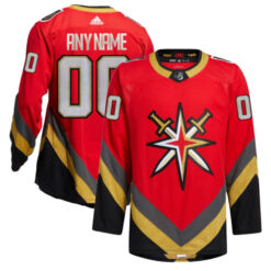 Alternative view of Vegas Golden Knights 2023 Stitched Jersey w/ Patch Collection - Reverse Retro 1.0